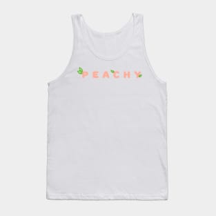 Peachy lettering Tank Top